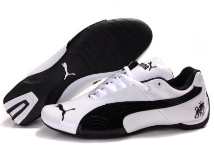 Men\'s Puma Michael Schumacher Shoes White/Black