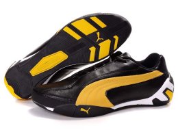 Men's Puma SF Fluxion II Shoes Black/Yellow/White