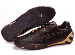Men's Puma SF Fluxion II Shoes Brown/Gold