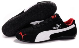 Men's Puma Speed Cat SD Shoes Black/White/Red
