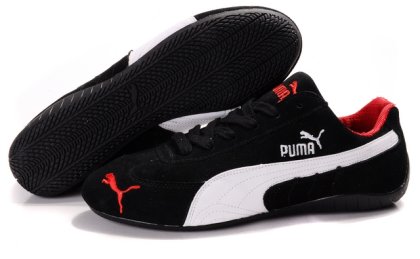 Puma Speed Cat SD Shoes Black/White/Red