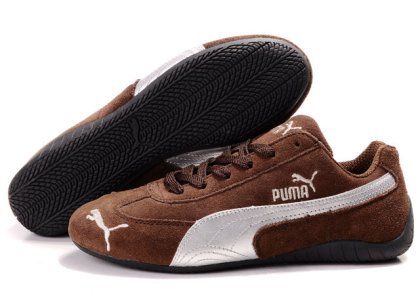 Women\'s Puma Speed Cat SD Shoes Brown/Silver