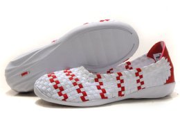 Puma Woven Ballet Flats White/Red
