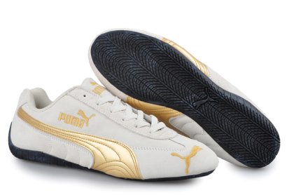 Men\'s Puma Speed Cat SD Trainers Beige/Gold