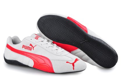 Women\'s Puma Speed Cat SD Trainers Grey/Red