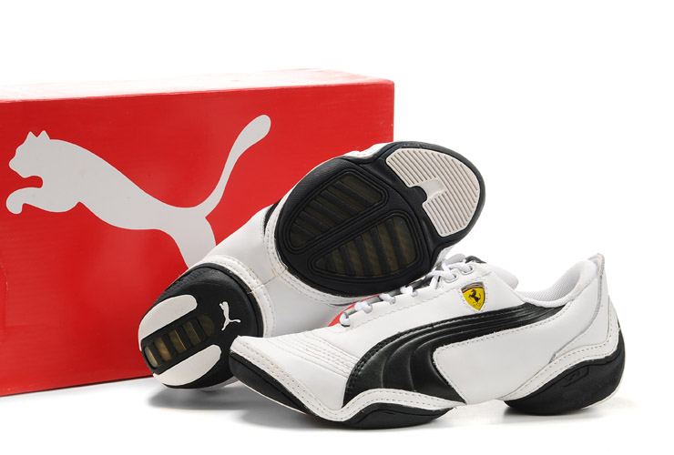 Women's Puma Ferrari SF Scattista Shoes White/Black