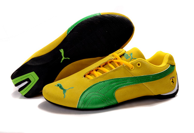 Men's Puma BMW Shoes Yellow/Green