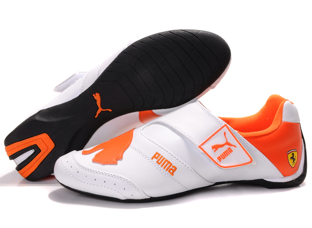 Women's Puma Baylee Future Cat Shoes White/Orange