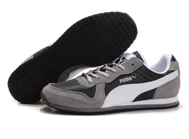 Puma Cabana Racer Shoes Grey/Black/White