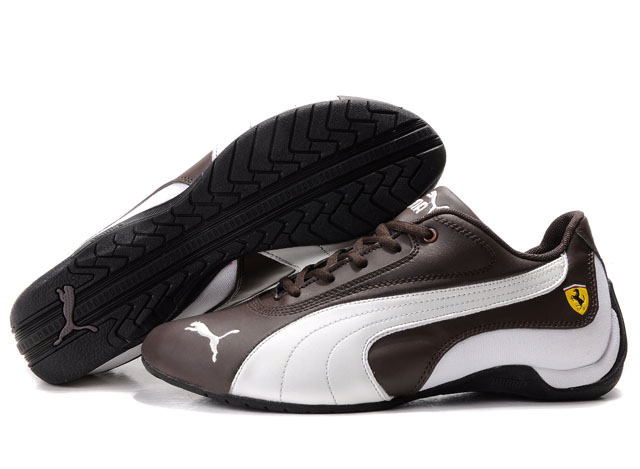 Men's Puma Drift Cat Shoes Chocolate/White