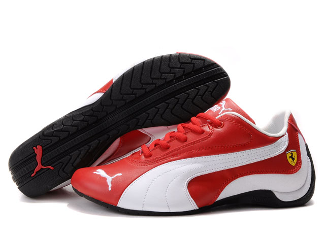 Men's Puma Drift Cat Shoes Red/White