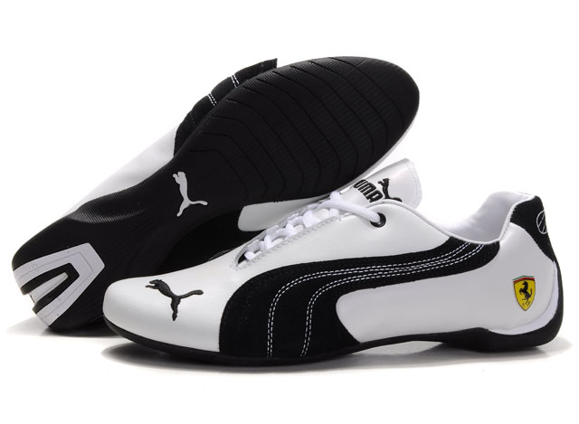 Men's Puma Engine Cat Low Shoes White/Black