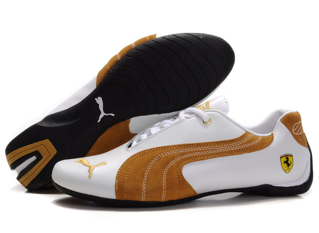 Puma Engine Cat Low Shoes White/Brown/Gold