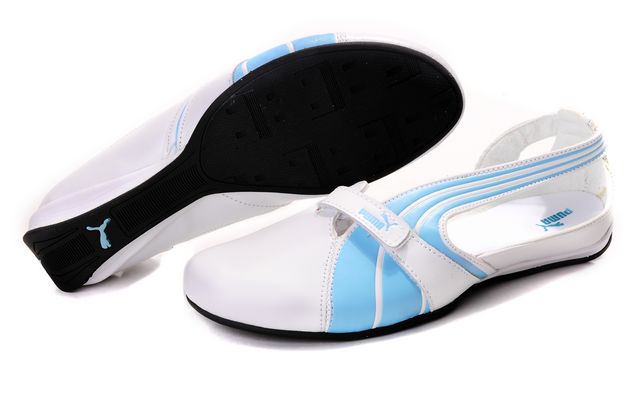 Women's Puma Espera Patent FS White/Sky Blue