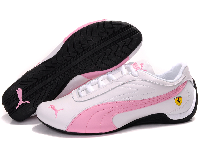 Puma Ferrari Athletic Shoes White/Pink