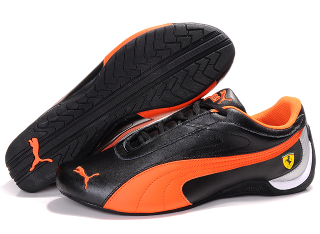 Women's Puma Ferrari Athletic Shoes Black/Orange