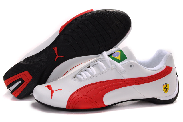 Puma Ferrari Brazil Shoes White/Red