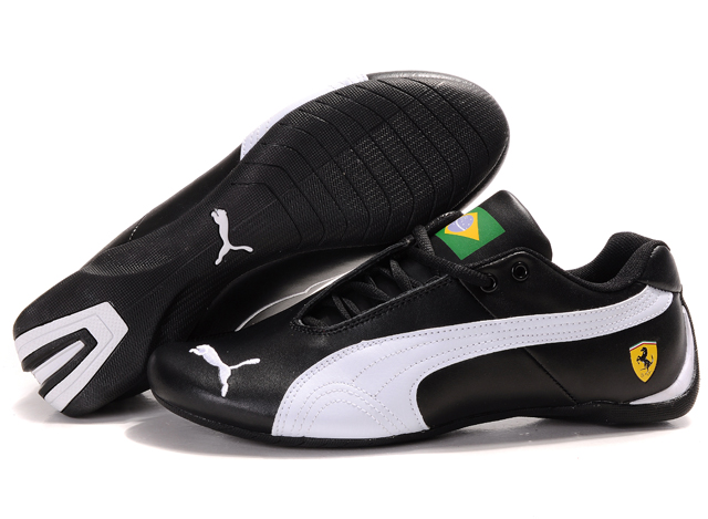 Men's Puma Ferrari Brazil Shoes Black/White