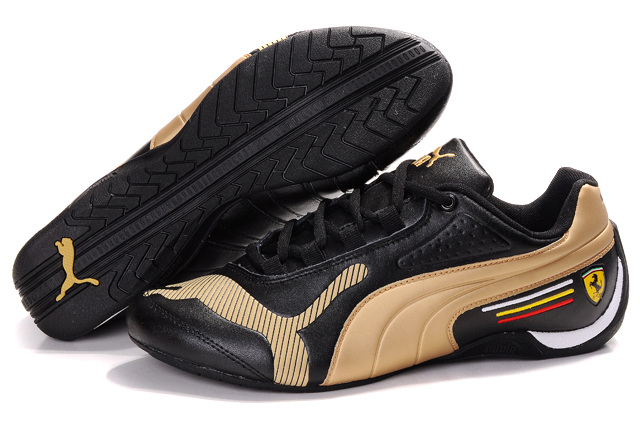 Women's Puma Ferrari Edition Shoes Black/Beige