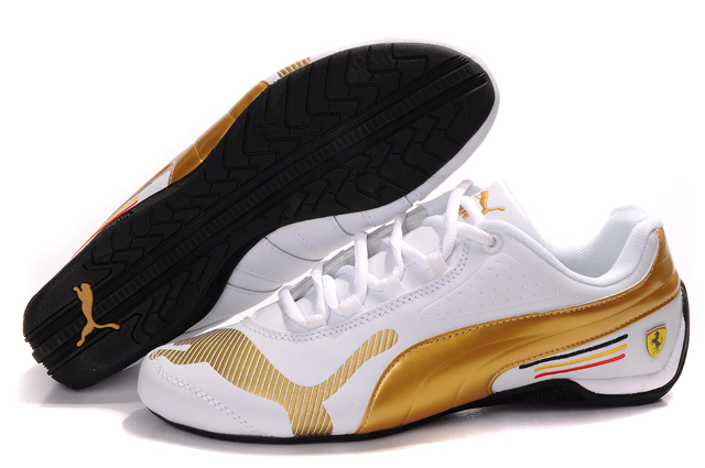 Puma Ferrari Edition Shoes White/Gold