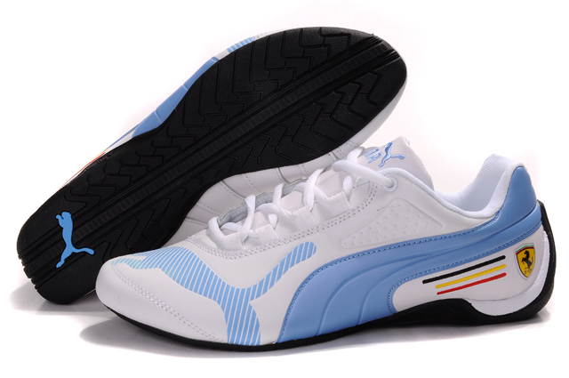 Puma Ferrari Edition Shoes White/Pale Blue