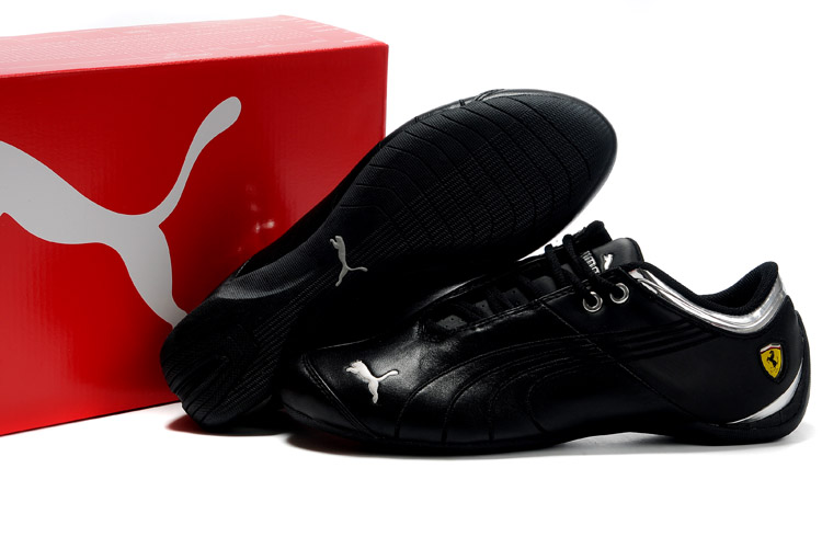 puma ferrari edition iii black leather shoes