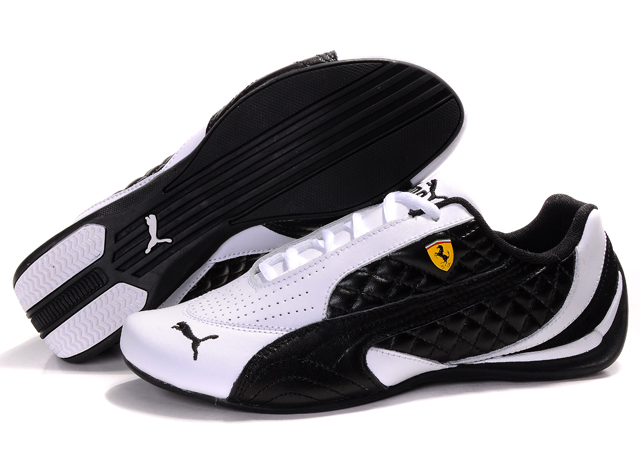 Women's Puma Ferrari Induction Sneakers White/Black | Induction Shoe ...