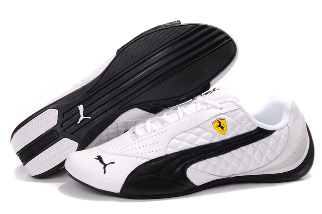 Women's Puma Ferrari Induction Sneakers White/Black/Beige