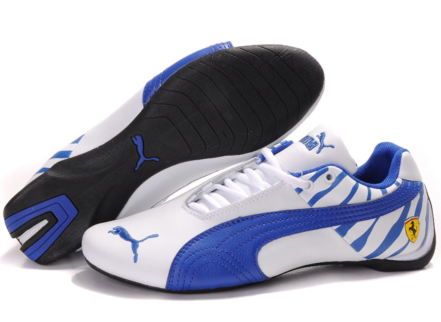 Men's Puma Ferrari Inflection Shoes White/Blue | Puma Ferrari ...