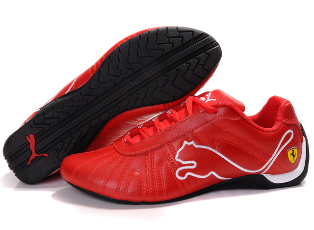 Men's Puma Ferrari Shoes Red/White