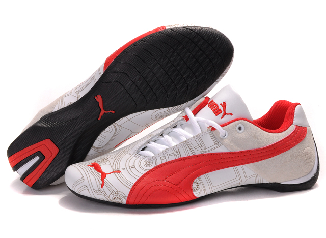 Women's Puma Future Cat Ferrari Sneakers White/Tan/Red