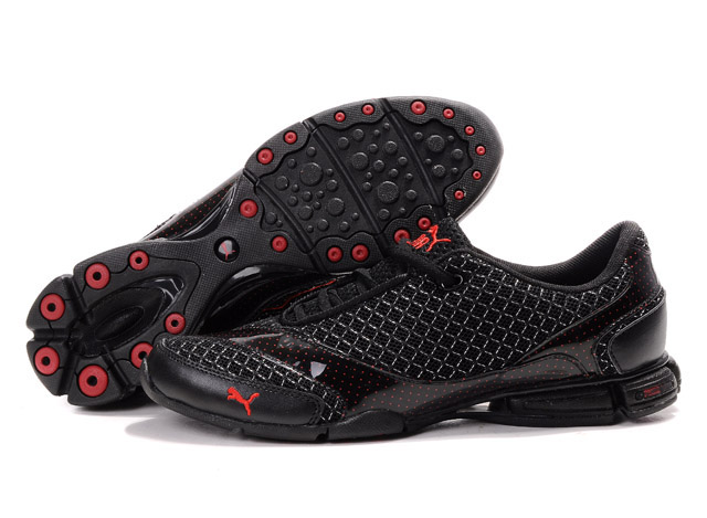 Men's Puma Future Cat GT Ferrari Black Dot Red