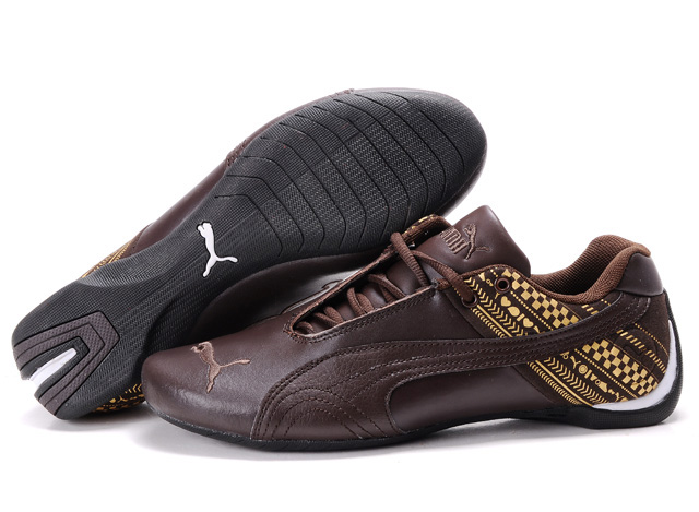 Women's Puma Future Cat GT Shoes Brown/Gold