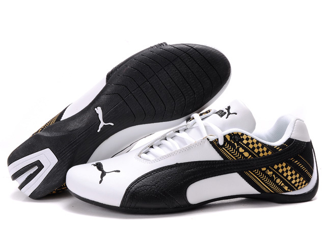 Puma Future Cat GT Shoes White/Black/Gold