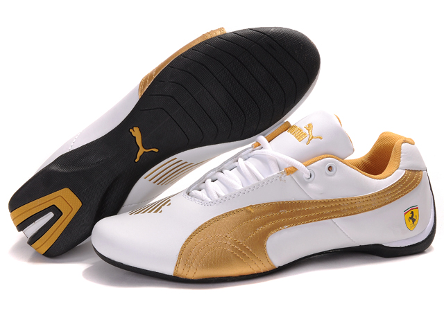 Men's Puma Future Cat II Lux White/Gold