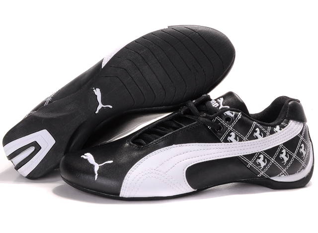 Men's Puma Future Cat Shoes Black/White