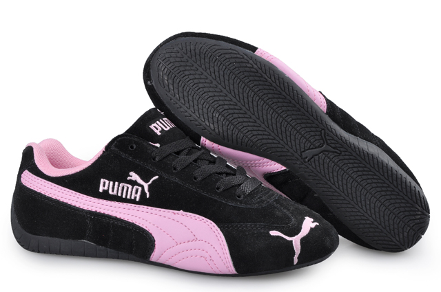 black and pink puma shoes
